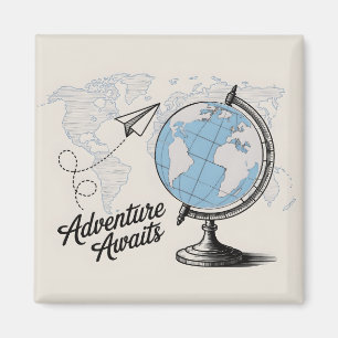 Travel Äventyr Awaits Magnet