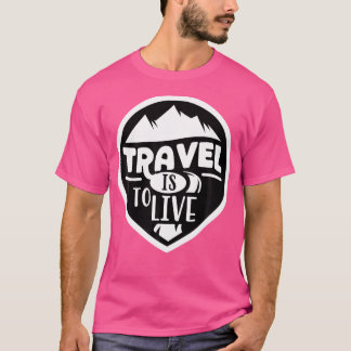 Travel Äventyr Awaits Tält Mountain Hiking Campi T Shirt