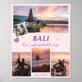 Travel Äventyr Photo Family Collage Poster