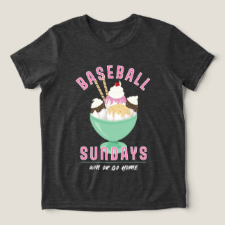 Travel Baseball Söndag Ice Cream T-Shirt