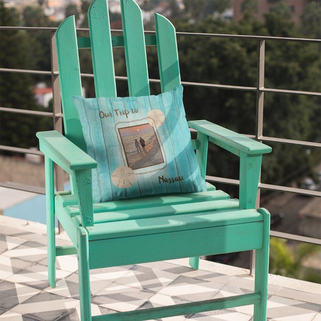 Travel Beach Photo Kudde (Skapare uppladdad)