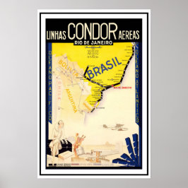 Travel Brasil Brasilien ~ Vintage Poster