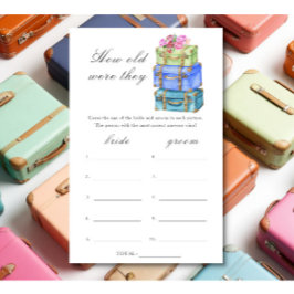 Travel bridal shower How old were they game