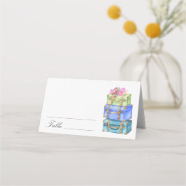 Travel bridal shower - wedding place cards placeringskort