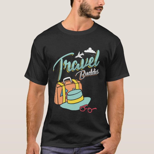 Travel Buddies Summer Getaway Vacation Traveling T T Shirt (Framsida)