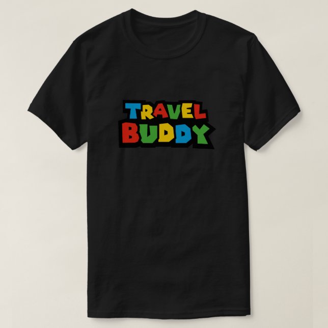 Travel Buddy T Shirt (Design framsida)