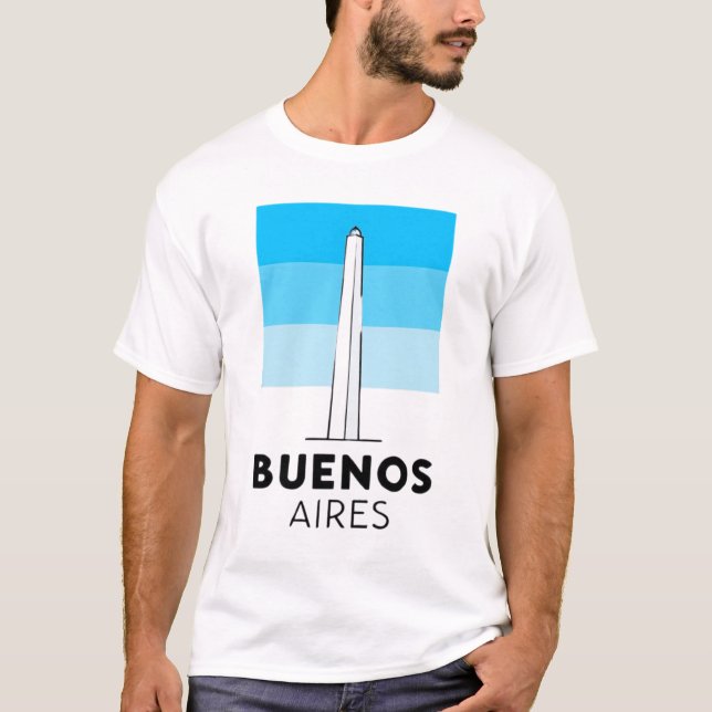 Travel Capital City Buenos Aires Argentina T Shirt (Framsida)