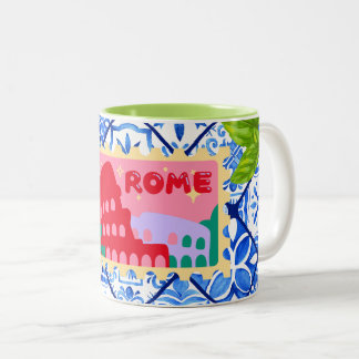 Travel Coffee Mug Rome Italy Två-Tonad Mugg
