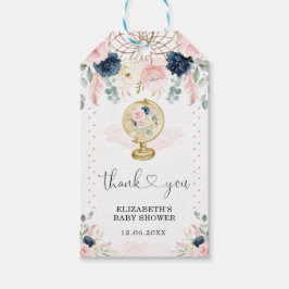 Travel Dreamcatcher  flottan Flower Baby Shower Presentetikett
