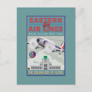 TRAVEL-Eastern Air Lines- Vykort
