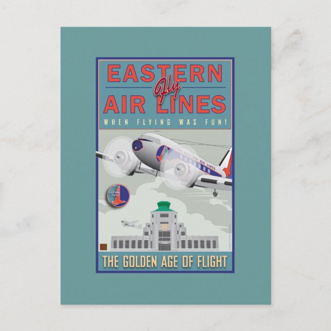 TRAVEL-Eastern Air Lines- Vykort (Framsida)