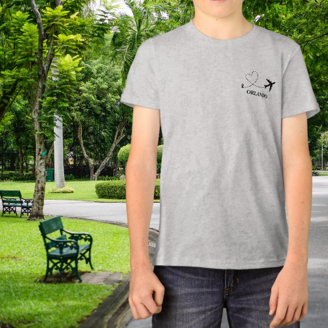  Travel Family Vacation Airplane & Custom Location T Shirt (Skapare uppladdad)