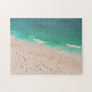 Travel Foto av Beach med Turquise Vatten Pussel