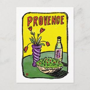 TRAVEL-Frankrike-Provence- Vykort
