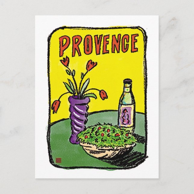 TRAVEL-Frankrike-Provence- Vykort (Framsida)