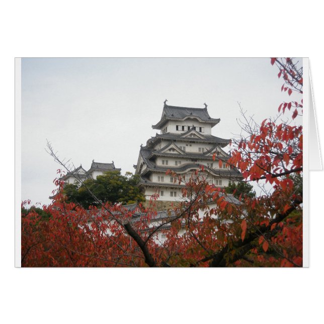Travel Himeji Castle Hälsningskort (Framsidan Horizontal)