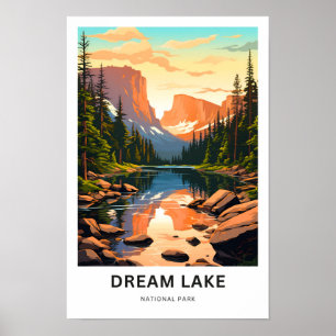 Travel i Dream Sjö nationalpark Travel Poster