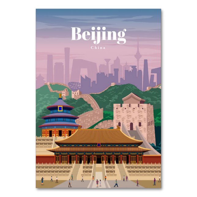 Travel i konst-China till Peking Bordsnummer (Framsidan)