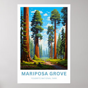 Travel i nationalparken Mariposa Grove Yosemite Poster