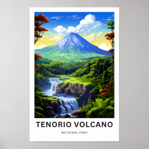 Travel i nationalparken Tenorio Volcano Travel Skr Poster