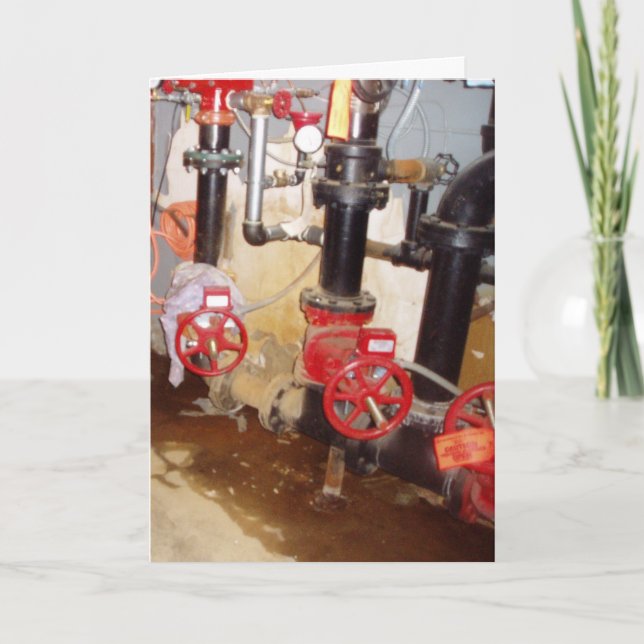 "Travel i rörledningen" födelsedagskort Kort (Framsida)