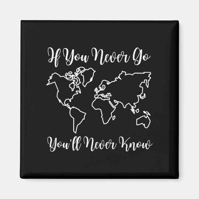 Travel - If You Never Go, You'll Never Know  Magnet (Framsidan)