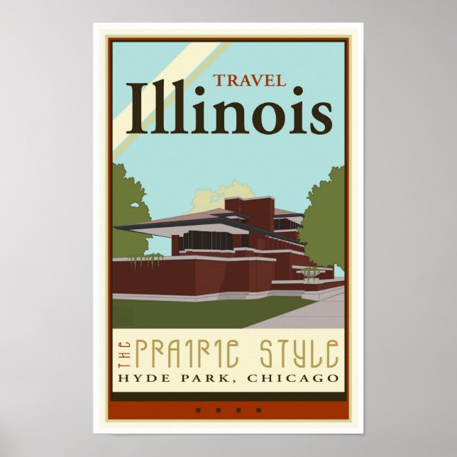 Travel Illinois Poster (Framsidan)