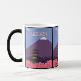Travel Japan Mount Fuji Magisk Mugg