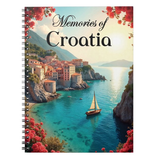 Travel Journal Croatia Anteckningsbok (Framsidan)