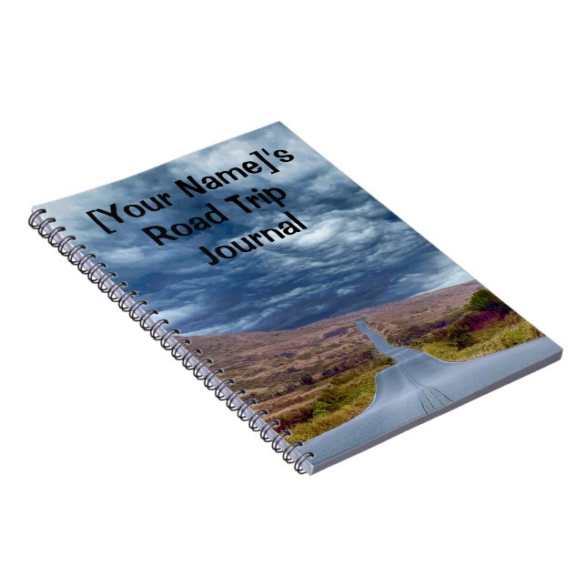 Travel Journal for your Road Trip Anteckningsbok (Högra Sidan)