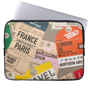 Travel journal laptop fodral