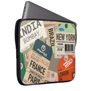 Travel journal laptop fodral