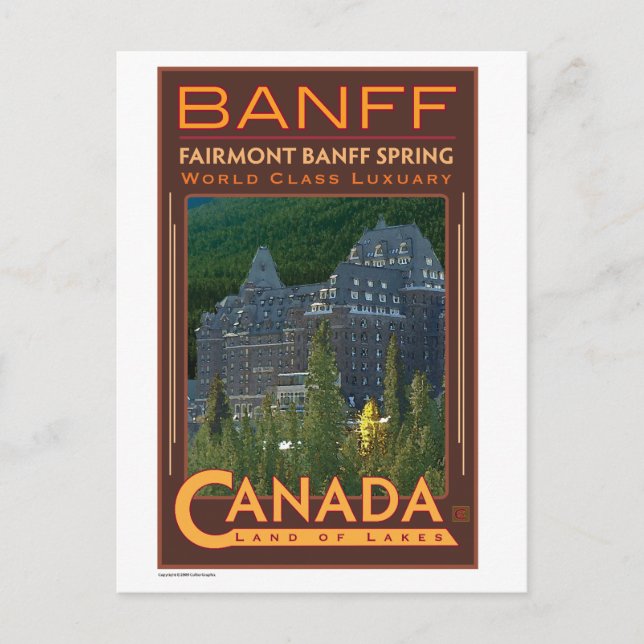 TRAVEL-Kanada-Banff- Vykort (Framsida)