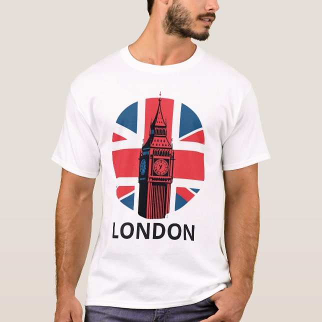 Travel Land Capital City London UK T Shirt (Framsida)