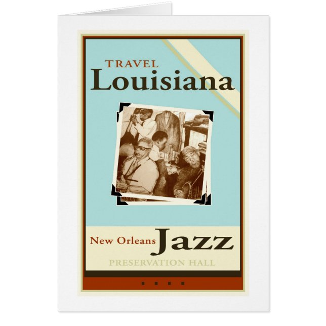 Travel Louisiana Hälsningskort (Framsidan)