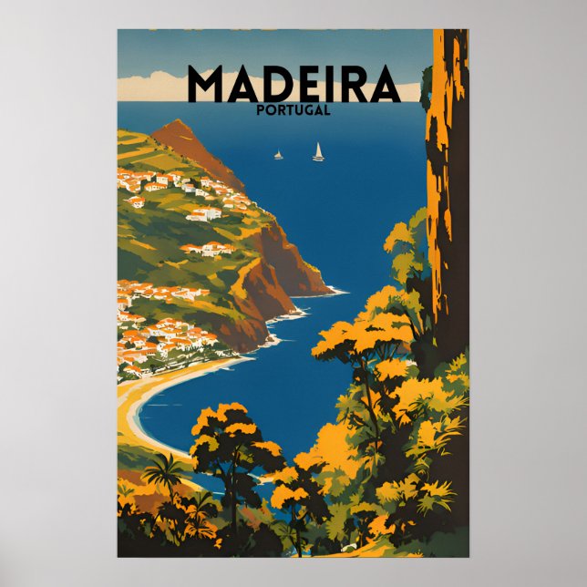 Travel Madeira Portugal Poster (Framsidan)