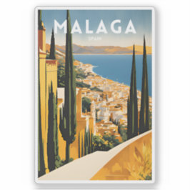 Travel Malaga Spanien Klistermärken