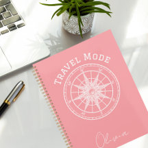 Travel Mode Typography,Vintage Compass,Minimalist