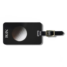 Travel Monogram Sports White Golf Boll på Black