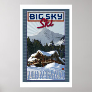 TRAVEL-Montana-Big Himlar Poster