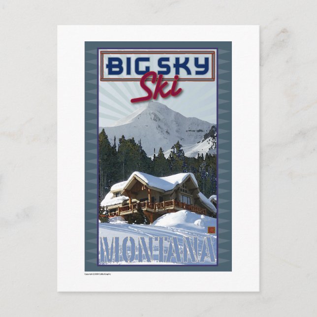 TRAVEL-Montana-Big Himlar- Vykort (Framsida)