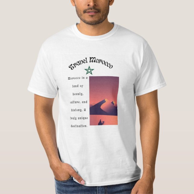 Travel Morocco  T Shirt (Framsida)