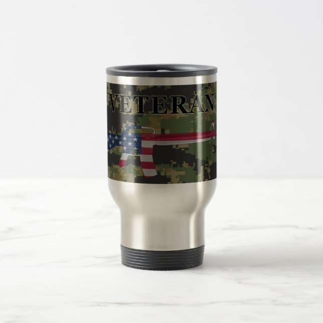 Travel mug Digital för veteran M16 Resemugg (Center)