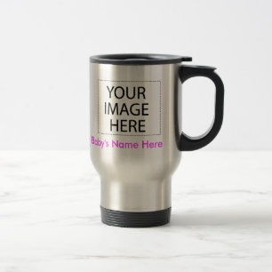 Travel mug: Din baby foto + (Rostfritt) namn, Resemugg