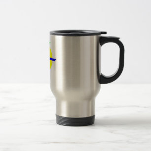 Travel mug DMR-logotyp med text Resemugg