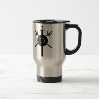 Travel mug för ARMA-rostfritt stållogotyp Resemugg