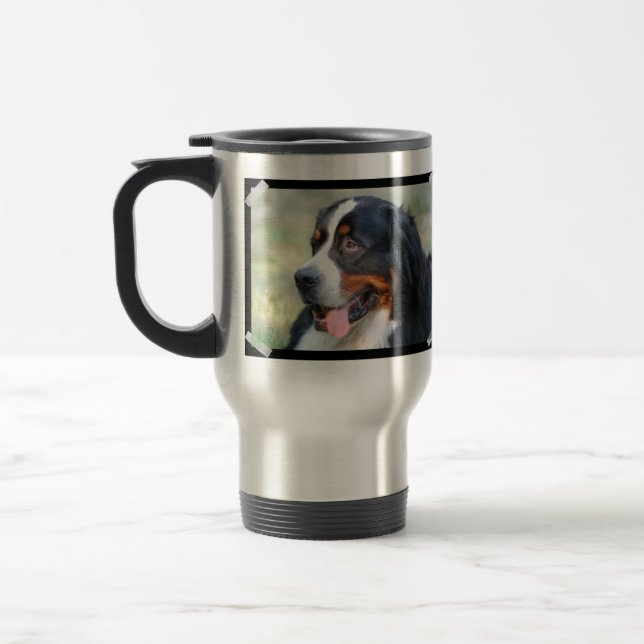Travel mug för Bernese bergvalp Resemugg (Vänster)