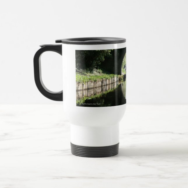 Travel mug för blåttfartygLlangollen kanal Resemugg (Vänster)