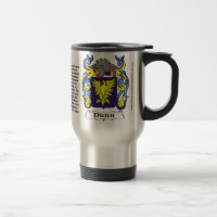 Travel mug för Dunn familjvapensköld