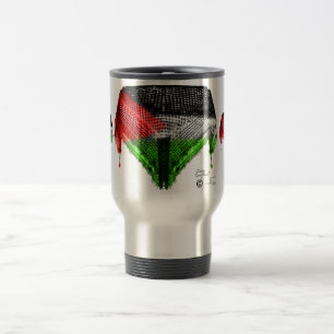 Travel mug för flagga för Hatta design palestins Resemugg